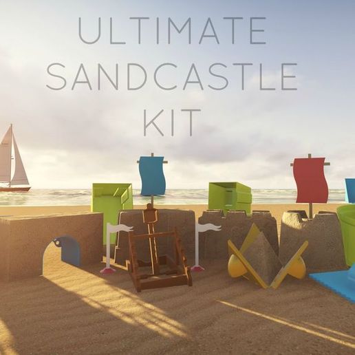 ULTIMATE_SANDCASTLE_KIT_RENDER_display_large.jpg STL-Datei Ultimate Sandcastle Kit kostenlos・Vorlage für 3D-Drucker zum herunterladen, Lurgmog