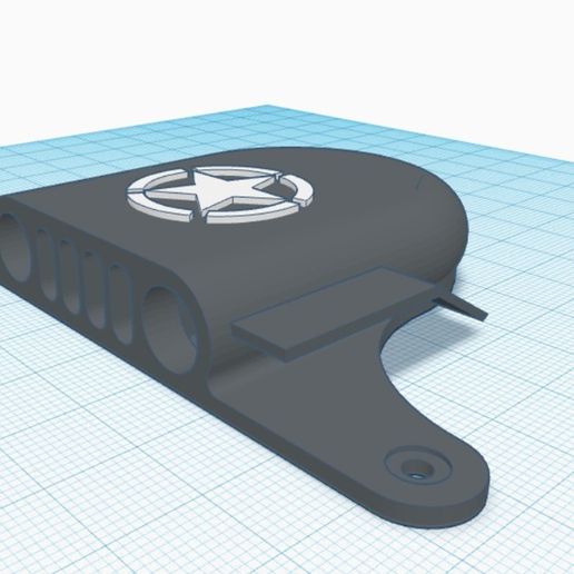 Ender 3 Willys Jeep Style Fan Cover 3D model