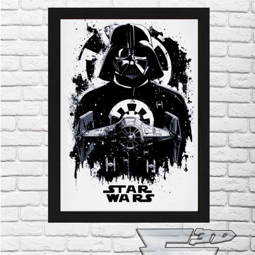 portrait painting darth vader