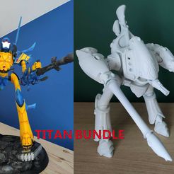 titan-bundle-2.jpg 3D file Space Elves Titan Bundle Ghost Phantom and Scout Robots・3D printer model to download