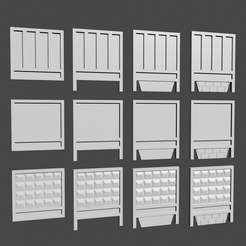 ii Fichier STL Collection de murs en béton・Objet imprimable en 3D à télécharger, NielJadelock
