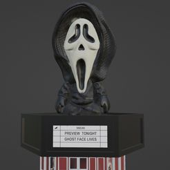 1.jpg Archivo 3D Grito - Ghostface・Plan imprimible en 3D para descargar