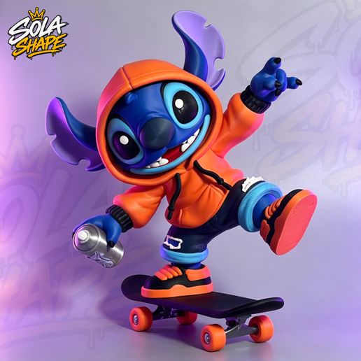 STITCH URBAN — GRAFFITI EDITION - URBAN VIBES COLLECTION - No AMS / Multi-Part / 3MF FDM STL