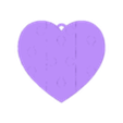 CORAZON ROMPECABEZAS.STL pack de llaveros corazones x 10