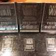 21032876_10154561766956537_6107476853132730387_n.jpg Tournaments Awards / Plaque / Trophy - Laser Cut 0.20in Clear Acrylic and a 3D Printed Base