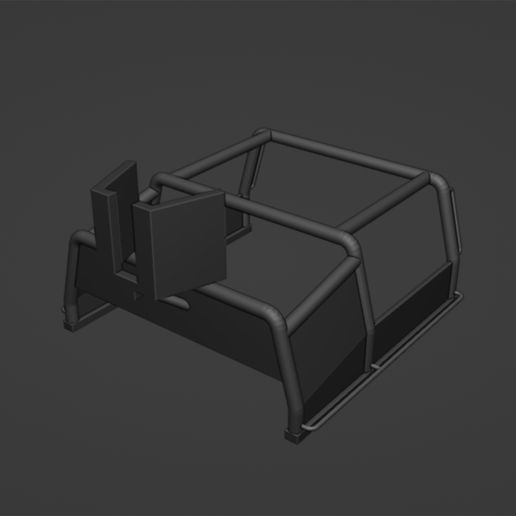 Rear Tubular Cage with Side and Turret Armor for Military Pickup or Patrol Car