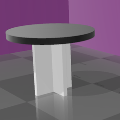kitchen-table.png OBJ file Kitchen table: doll furniture・3D print object to download