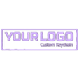 rectangle_logo_example.stl Customizable Logo KeyChain STL - Read Description