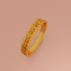 Wedding-Band-Jewellery-Ring-RWJSP2-Preview.jpg 3D file Wedding Band Jewellery Ring RWJSP2・3D printable model to download