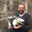 Rob_display_large.jpg Free STL file Bold Machines: Margo's Dog named Eddie・Design to download and 3D print