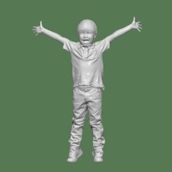 DOWNSIZEMINIS_boy270a.jpg Fichier STL GARÇON PERSONNES CARACTÈRE・Plan imprimable en 3D à télécharger