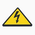 Unbenannt.jpg 3D Warning sign - Electrical voltage