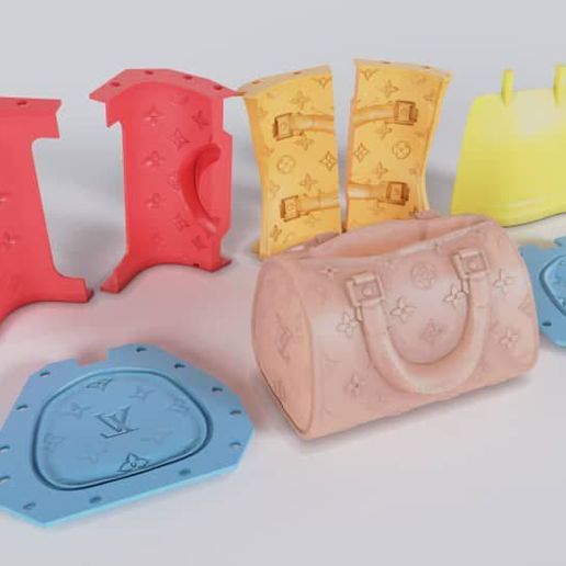 MOLD FLOWER POT HOLDER LV 3D model