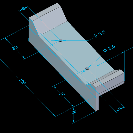 STP file Template for pre-drilling boards 🧞‍♂️ ・3D printer model to ...