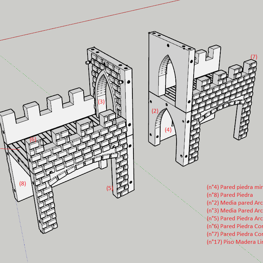 medieval castle arc template