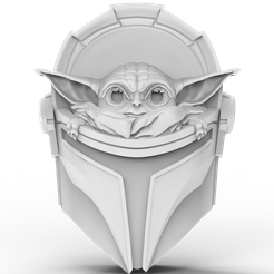 Baby-Yoda-2.png 3D Model STL File for CNC Router/Laser & 3D Printer Baby Yoda 2