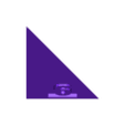 6_green_corner_tangram.stl 3D Pyramid Tangram with Sphinx Holder