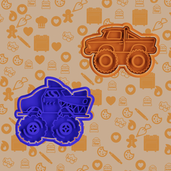 2.png monster truck cookie cutter set of 2