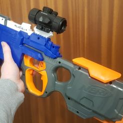 STL file Simple Nerf Gun for Rival Ammunition 🔫・3D printable model to  download・Cults