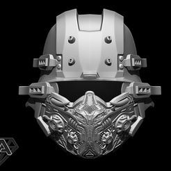1.jpg STL-Datei Wolfenstein cybersoldaten custom Helm 3D-Druck Modell・Design für 3D-Drucker zum herunterladen