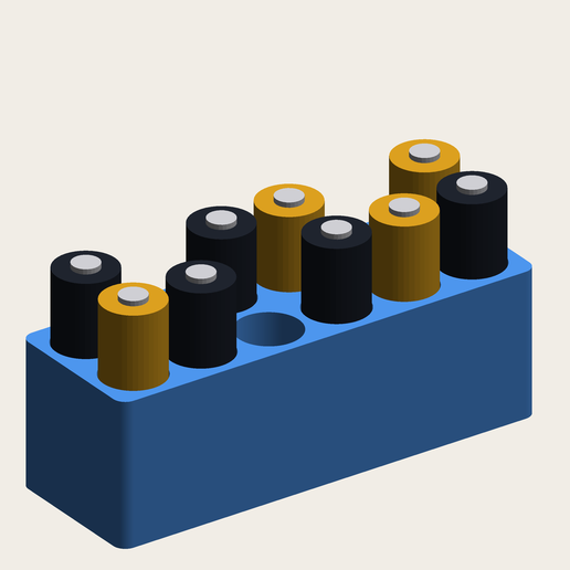 Battery Holders for 12 AA or 16 AAA Batteries – Drawer Organizer
