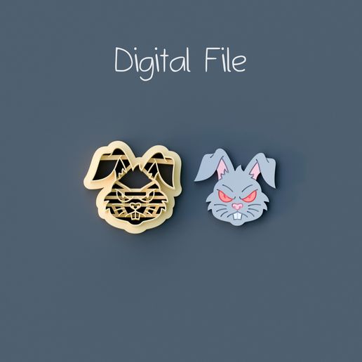 Evil Bunny Clay Cutter