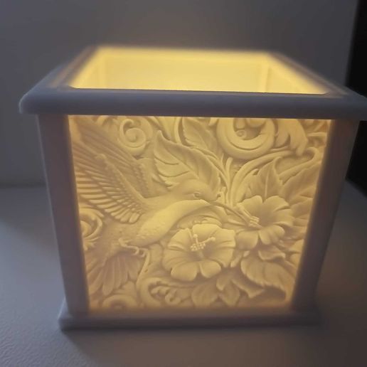 Tea light holder for electric tea lights 3D model preview
