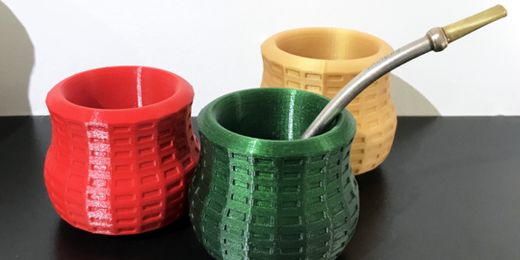 Hier finden Sie eine Auswahl der besten 3D-Modelle von Kreationen im Zusammenhang mit dem Konsum von Mate, die in 3D gedruckt werden können.