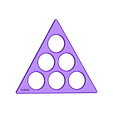 Magic_Triangle_Base_2_holes.stl Magic Triangle, Math Puzzle