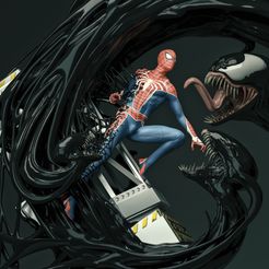 render2photoshop.jpg Spiderman VS Simbionte