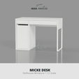 iKEA-MICKE-Desk-Big.png IKEA-INSPIRED MICKE DESK (BIG) MINIATURE FURNITURE 3D MODEL