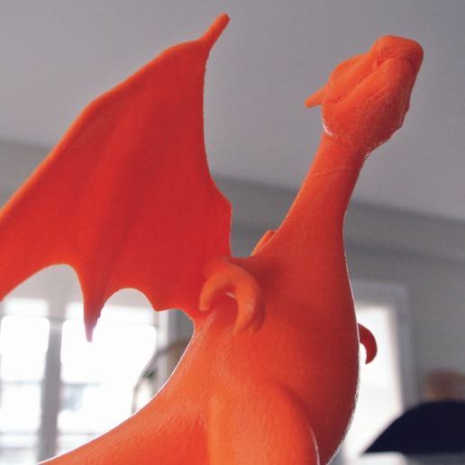 3D printing 3D model Pokemon STL file Charizard Statue_with_Stand4.png Charizard Statue with Stand