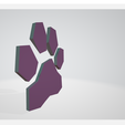 huella4.png Low poly dog print