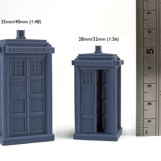 🚓 8th Police Box - 28mm/32mm Miniature・ 3D File for 3D printing・Cults