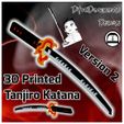 tanjiro-katana-v2.jpg DEMON SLAYER - Tanjiro Katana Version 2 - 1:1 SCALE