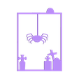 cadres halloween araigné.stl Halloween frame