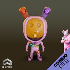 1.jpg Файл STL Fortnite Кролик Funko・3D-печатная модель для загрузки