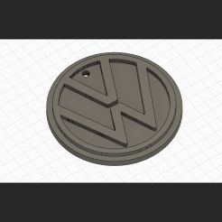 1.jpg STL file Volkswagen logo Keychain・Template to download and 3D print, Potato_salad