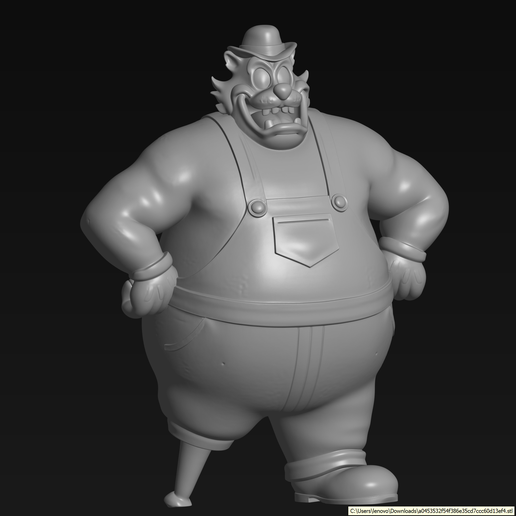 Peg-Leg Pete - Classic Disney Villain 3D Printable Figure - Fan Art