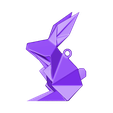 origamix_rabbit.OBJ Fichier OBJ Pendentif Lapin Origami・Plan pour imprimante 3D à télécharger