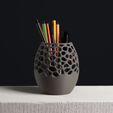 voronoi-pencil-holder-3d-model-desk-organizer-slimprint.jpg Voronoi Pencil Holder | Desk Decor | Slimprint