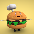 1.png Cartoon Character - Burger Man