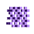 echiquier_blanc.STL Hollow3 chessboard