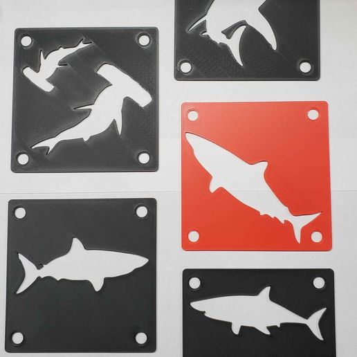 Shark Outline Art Stencils Bundle Two