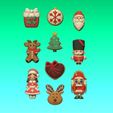 gratis11.jpg PACK OF 10 CHRISTMAS 3D COOKIE DESIGN PART 1 - SANTA CLAUS - CHRISTMASXCULTS