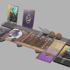 obraz3.png THE WITCHER: OLD WORLD PLAYER BOARD (updated for sleeved cards)