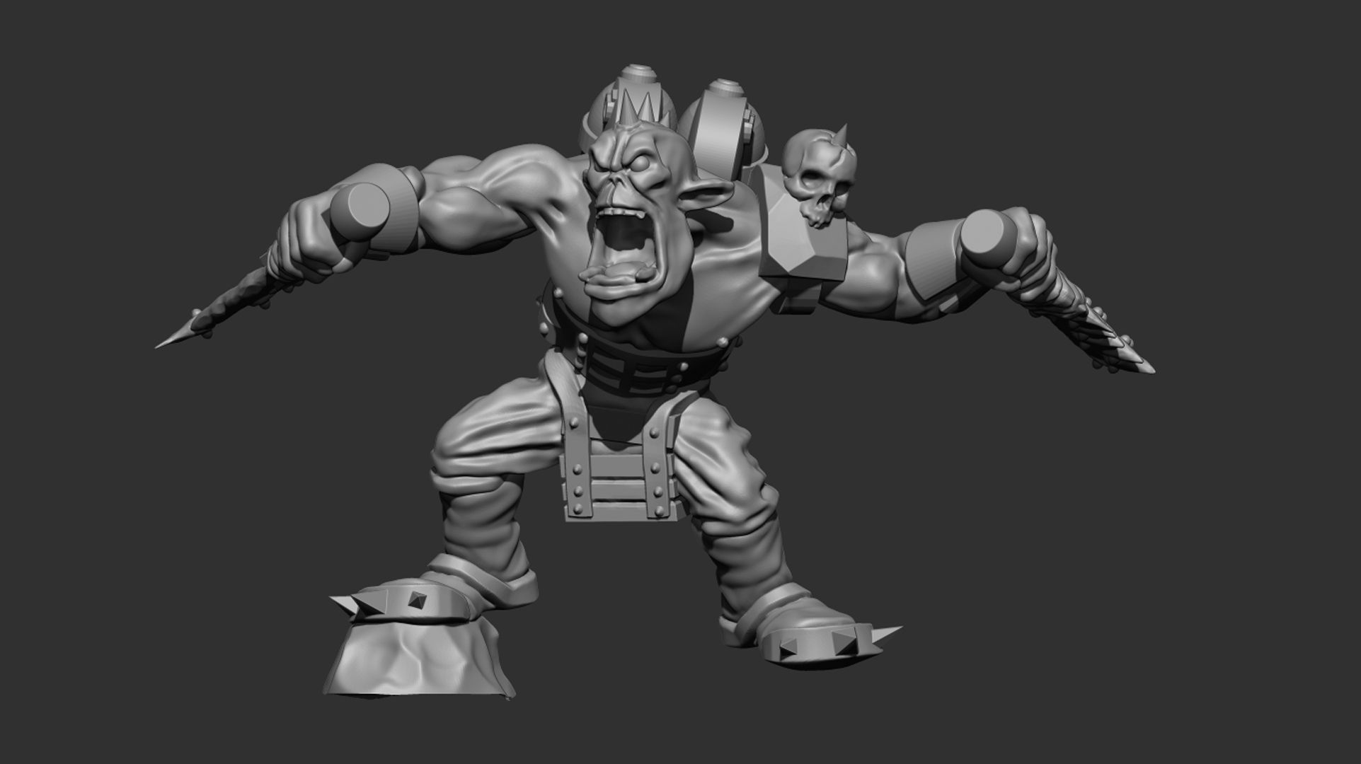 Download STL file Kamikaze Punk Ork • 3D printer model ・ Cults