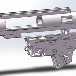 gearbox v2 split 5.png Free 3D file AIRSOFT GEARBOX SPLIT V2・3D printing template to download