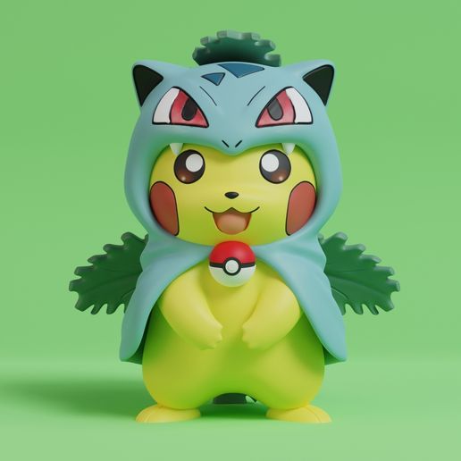 pika-ivysaur-render.jpg Pokemon - Pikachu Ivysaur Cosplay