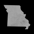 1.png Topographic Map of Missouri – 3D Terrain